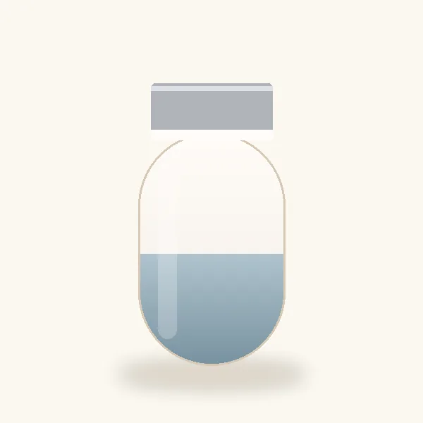 Frasco ilustrativo, sin marca: C-block
