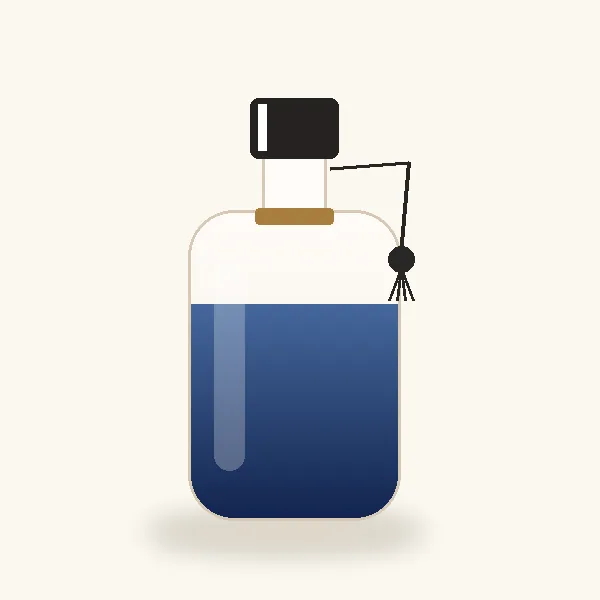 Frasco ilustrativo, sin marca: Bottled Elixir