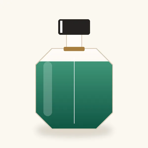 Frasco ilustrativo, sin marca: Essential
