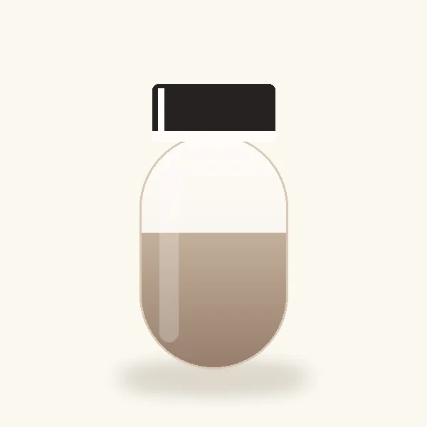 Frasco ilustrativo, sin marca: Algodón