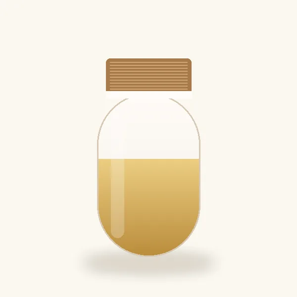 Frasco ilustrativo, sin marca: CH